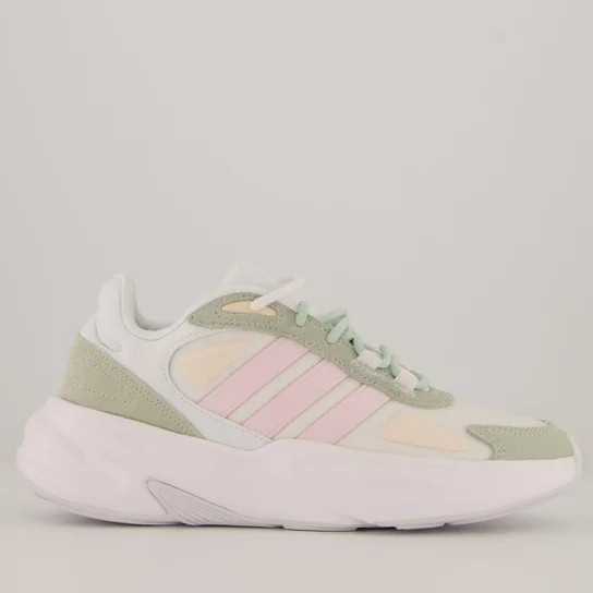 Tênis Adidas Ozelle Feminino Branco e Rosa - Branco | Netshoes (BR)