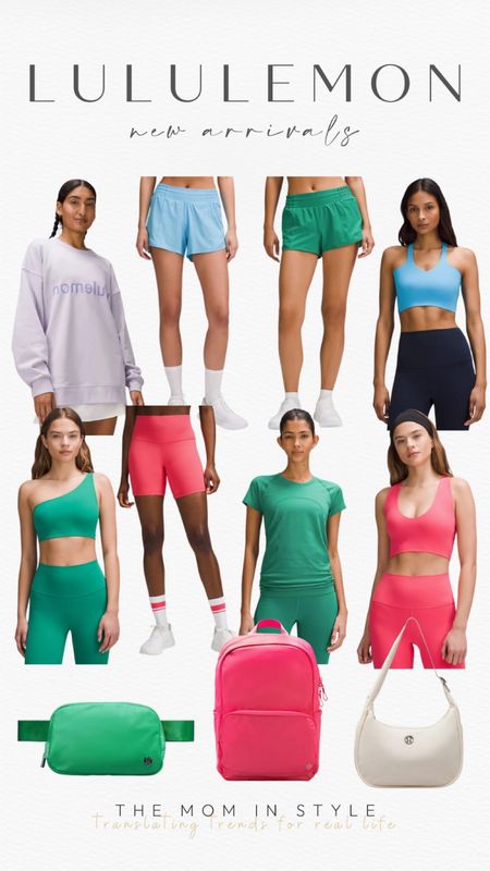 Lululemon new arrivals, green belt bag, pink backpack, athleisure, workout outfit 

#LTKFindsUnder100
