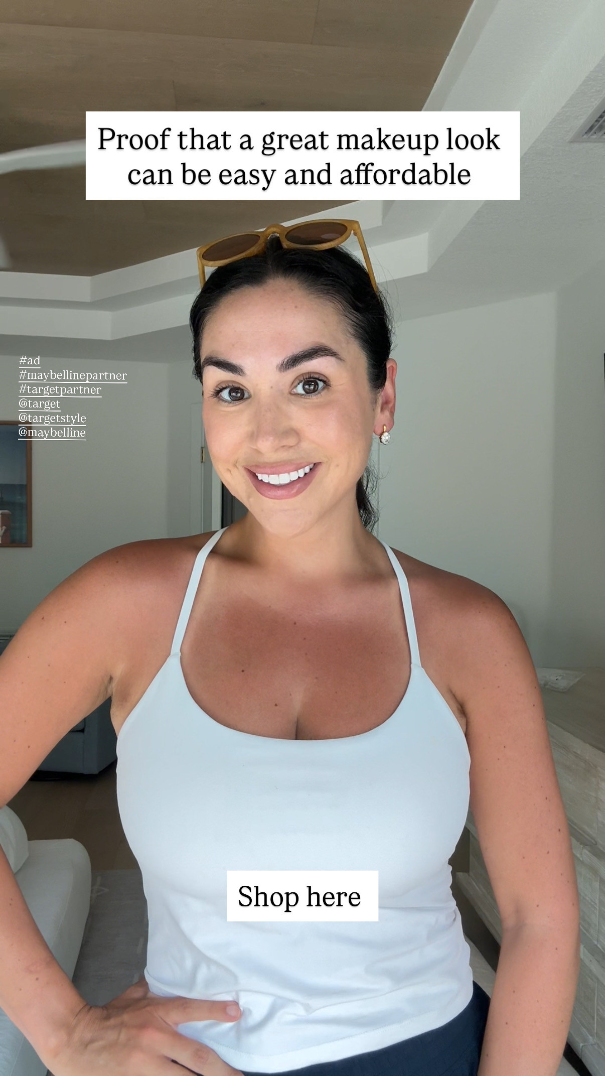 #AD #MaybellinePartner A major change in my makeup game by changing my colors. I’ve been loving these @Maybelline products that I picked up @target especially the Sky High Lengthening Mascara in Blackest Black. Comment SHOP and I will send you the exact products and shades I used #targetpartner @targetstyle #target #maybelline 

 #LTKmomlife #LTKselfcare #LTKBeauty