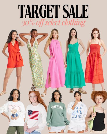 Target sale!!!! 
30% off clothing 

#LTKFindsUnder100 #LTKFindsUnder50 #LTKSaleAlert