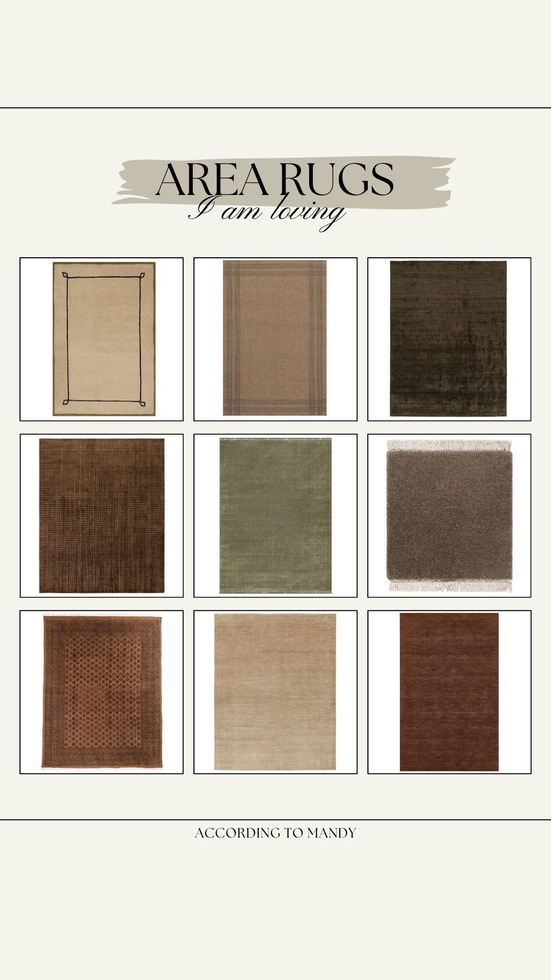 Area Rugs I am loving!!

rugs, neutral rugs, fall rugs, tonal rugs, warm area rugs 

#LTKHome #LTKSeasonal #LTKStyleTip