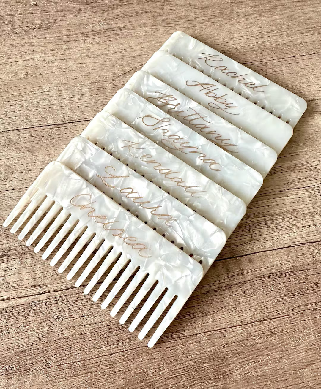 Personalized Acetate Comb Engraving | Wedding Gift | Bachelorette | Bridal Shower | Bridesmaid Pr... | Etsy (US)