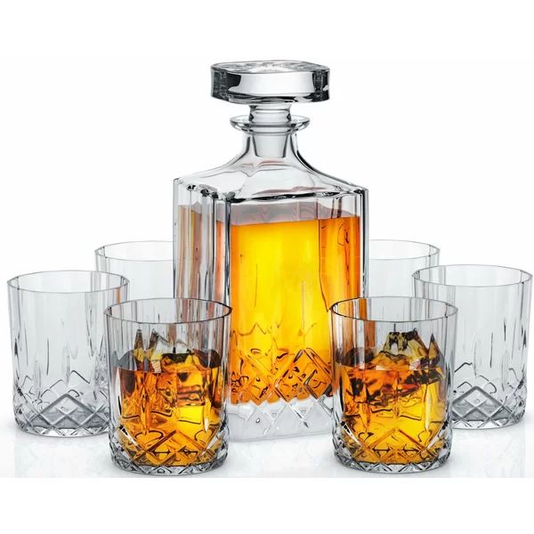 Donny 7 Piece Whiskey Decanter Set | Wayfair North America