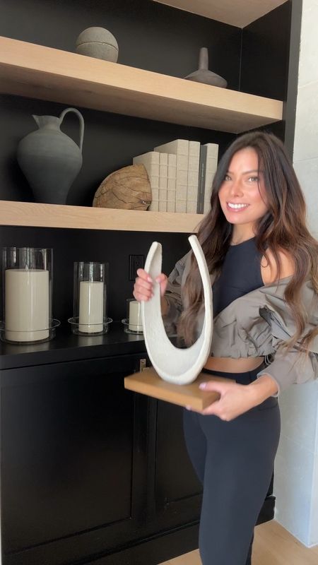 Another shelf styling tip! We want to find substantial pieces that fit your space perfectly, so be sure to measure! Linking a few of my favorites.

#LTKVideo #LTKstyletip #LTKhome