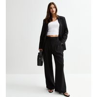Women's Black Wide Leg Tailored Trousers New Look | New Look (UK)