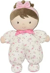 Little Me Plush Baby Doll with Rattle, Jackie (Pink Vintage Rose, 9 inch) | Amazon (US)