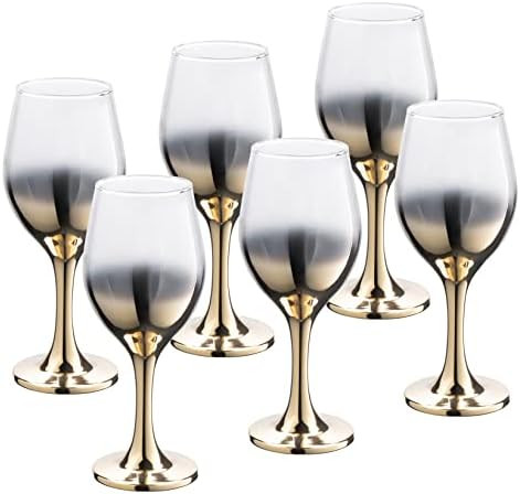 Vikko Décor Gold Ombre Wine Glasses: 14 Ounce Fancy Wine Glasses With Stem for Red and White Win... | Amazon (US)