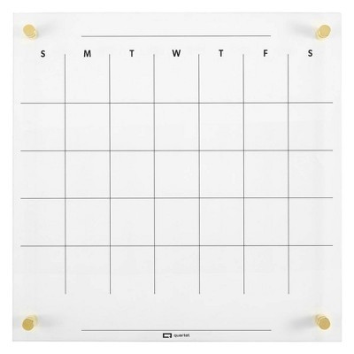 Quartet 14" x 14" Glass Dry-Erase Calendar Board | Target