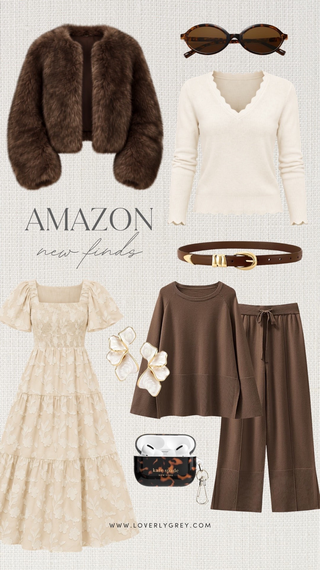 This is exactly the kind of Amazon fall fashion I’m loving right now: chocolate brown, creamy neutrals and cozy texture everywhere. The faux fur jacket, scalloped sweater, knit set and feminine fall dress make such cute fall outfit ideas for date nights, dinners, weekends and cozy everyday style.

#LTKootd #LTKSeasonal