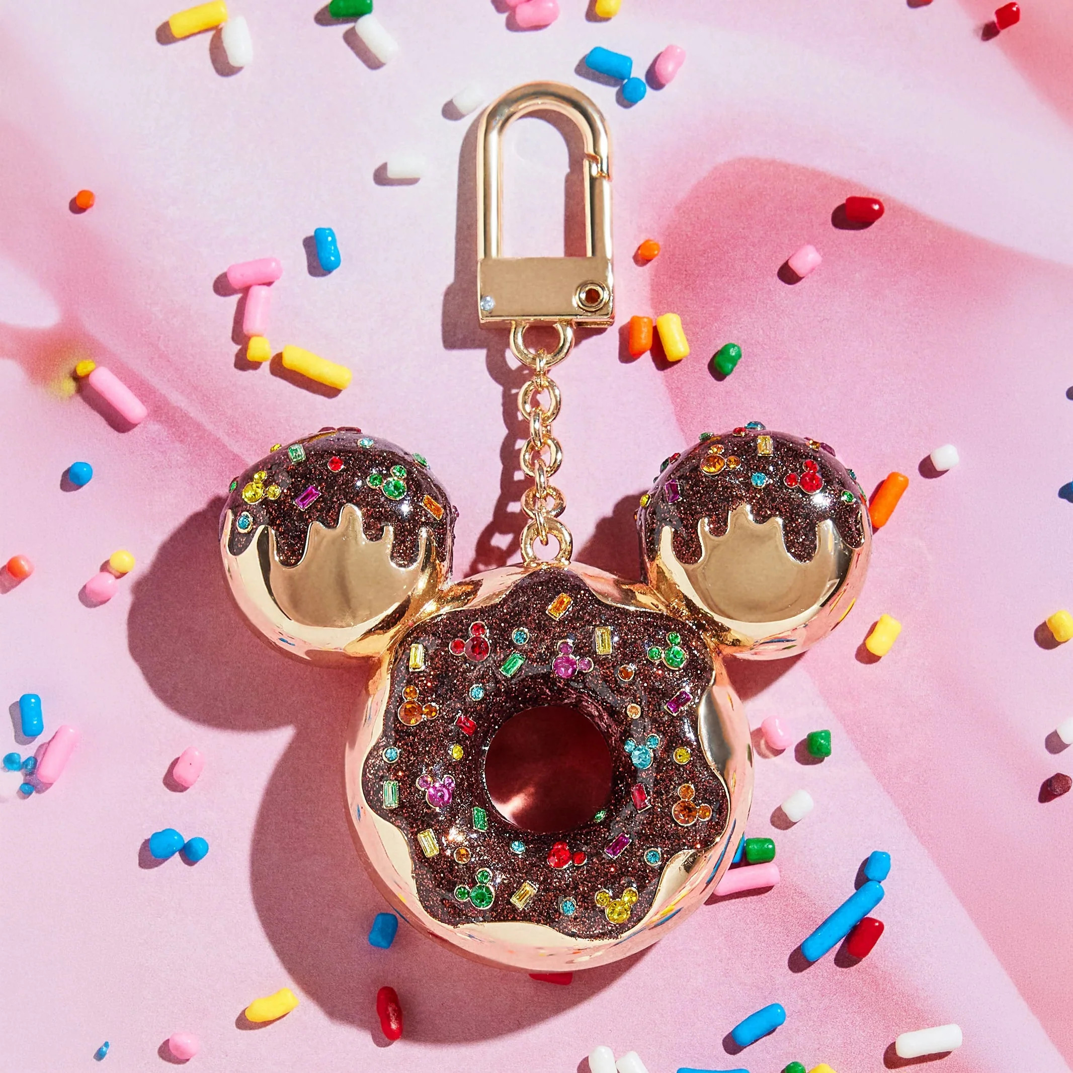Disney Mickey Mouse Chocolate Donut Bag Charm - Disney Chocolate Donut | BaubleBar