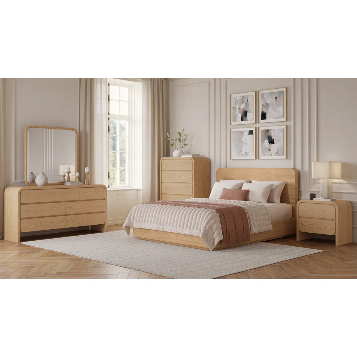 Elora Seven Drawer Dresser In Timber | Wayfair North America