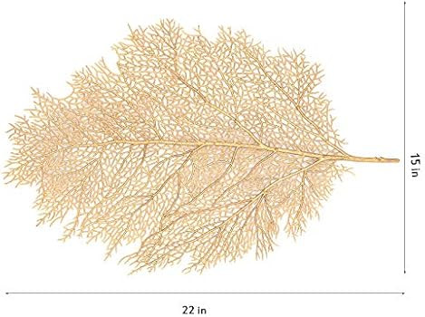 MLADEN Leaf Placemats,Stain Resistant WashableTable Mats,Non-Slip Place Mats Table Decoration Set of | Amazon (US)