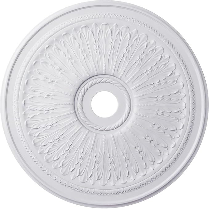 Ekena Millwork CM29OA Oakleaf Ceiling Medallion, 29 1/8"OD x 3 5/8"ID x 1"P (Fits Canopies up to ... | Amazon (US)