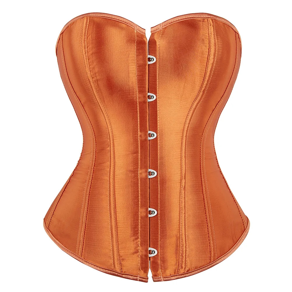 Grebrafan Corsets Lace up Bustier Women Orange 5XL | Walmart (US)