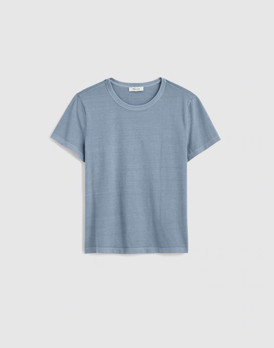 The Perfect Crewneck Tee in Allday Jersey | Madewell