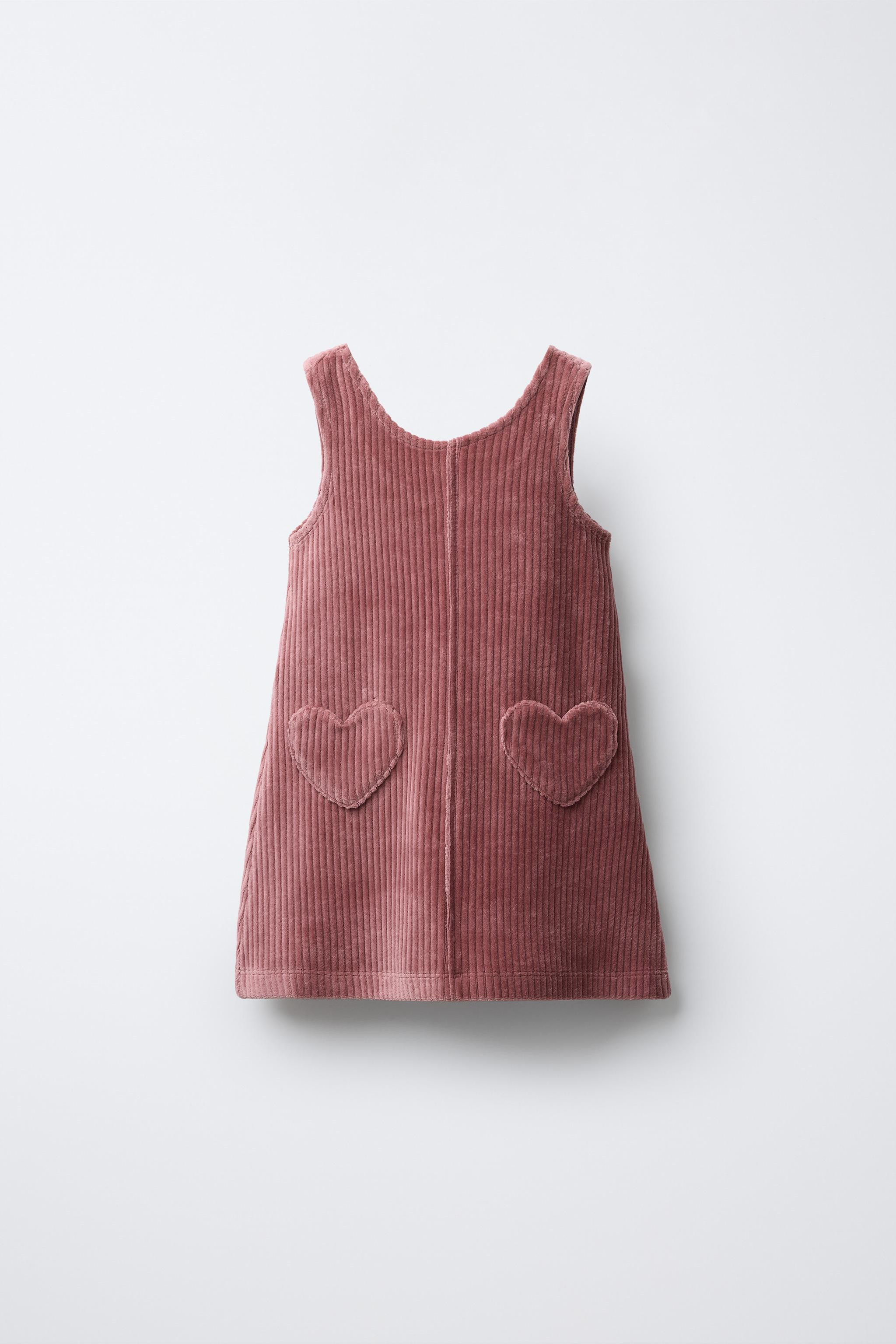 HEART POCKET PINAFORE DRESS | Zara US
