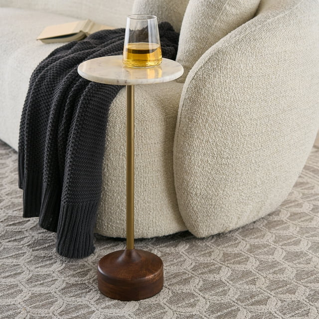 Better Homes & Gardens Aster Drink Table, Marble | Walmart (US)