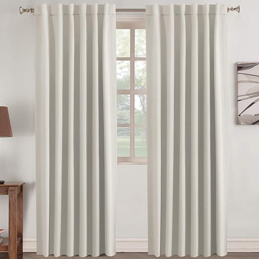 Window Treatments Drapes Room Darkening Curtain Panels Back Tab/Rod Pocket Curtain Panels for Liv... | Amazon (US)