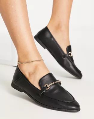 Accessorize snaffle loafers in black | ASOS (Global)