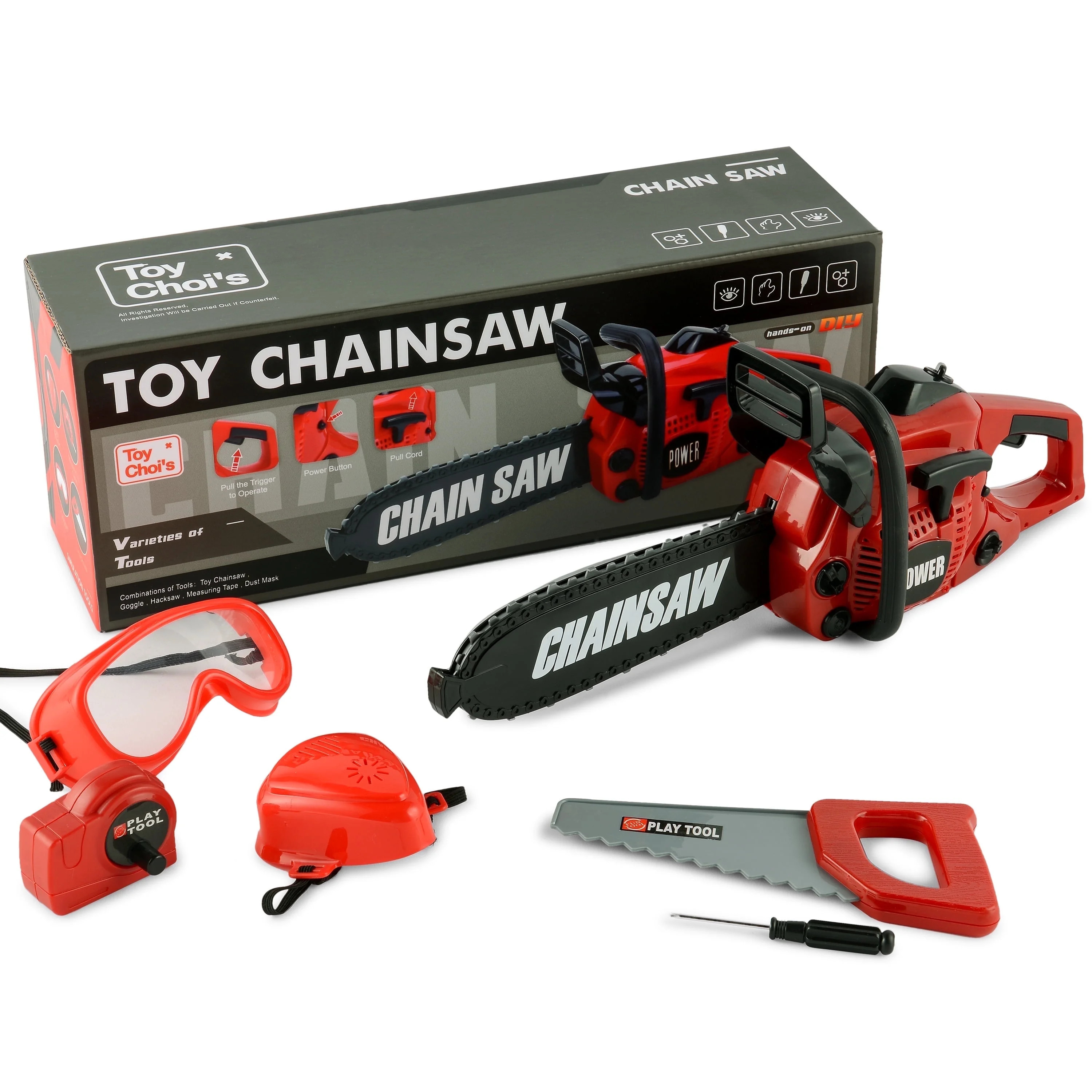 YCFUN Kids Chainsaw Toy Set – Realistic Pretend Play Chainsaw Tool for Boys Ages 3-6, Outdoor G... | Walmart (US)