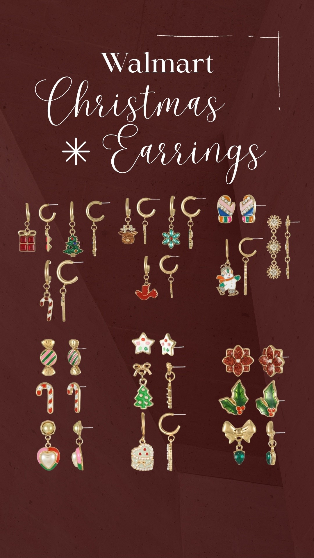 Walmart holiday earrings.  Christmas jewelry. 




#LTKHoliday #LTKSeasonal #LTKFindsUnder50