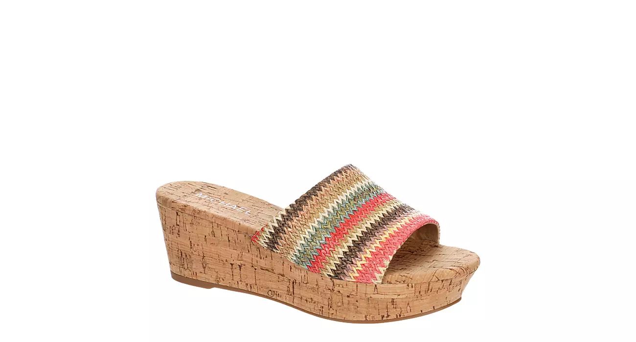 Michael By Michael Shannon Womens Ibiza Wedge Sandal - Multicolor | Rack Room Shoes
