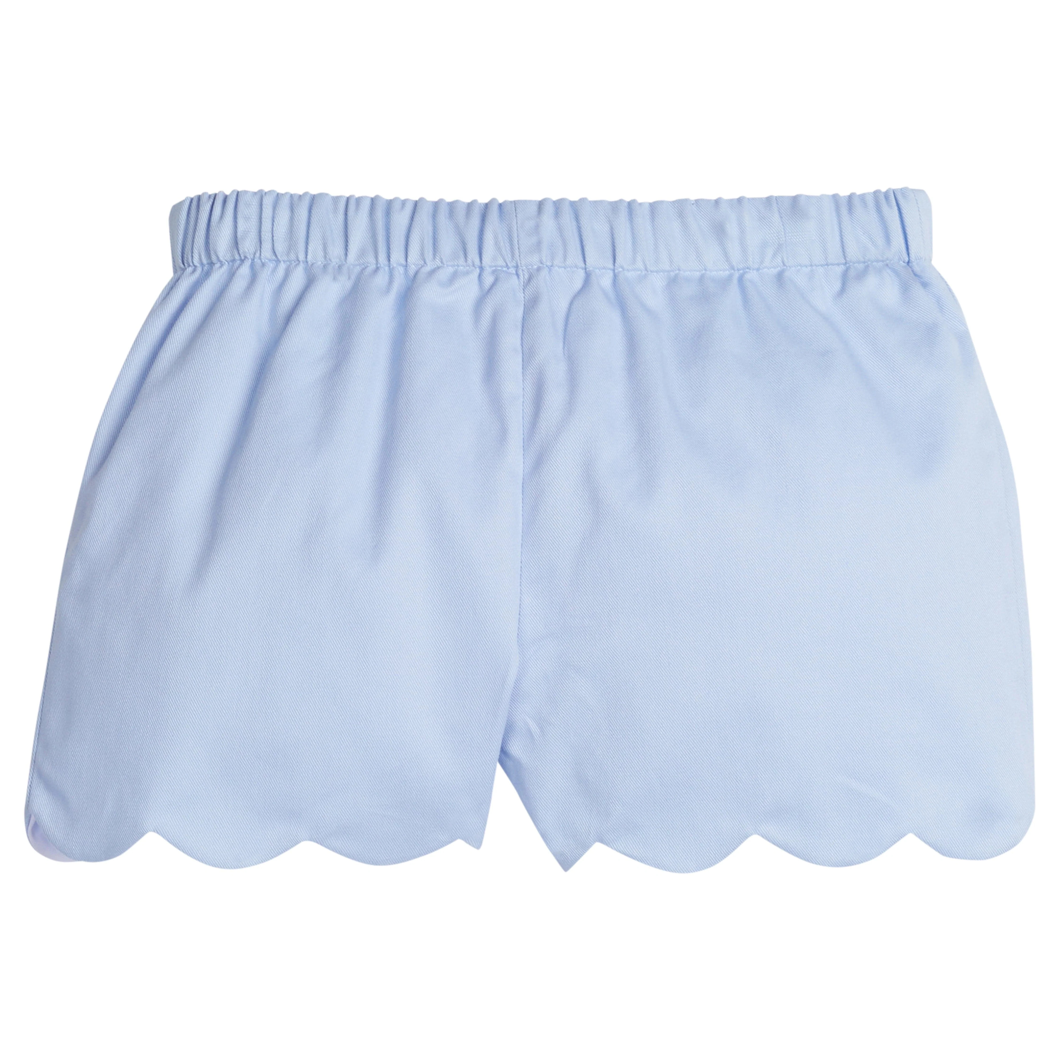 Scallop Short - Breeze Blue Twill | Little English