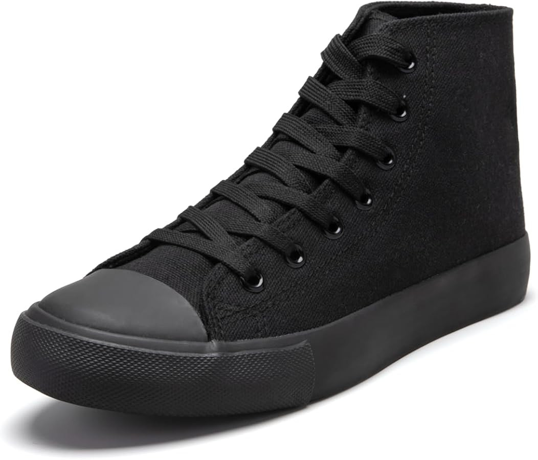 Women's High top Sneakers Classic High Tops Canvas Shoes for Women Lace up Tennis Shoes Fashion C... | Amazon (US)