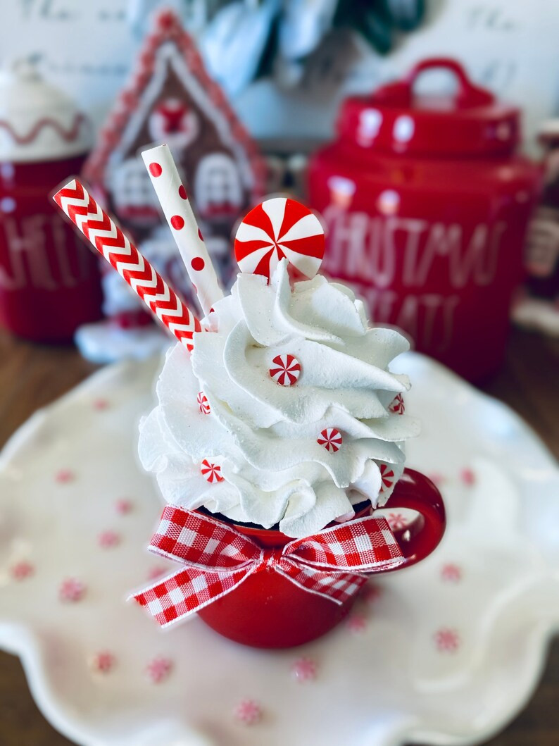 BEST SELLER Handmade Faux Whipped Cream Peppermint / Candy - Etsy | Etsy (US)