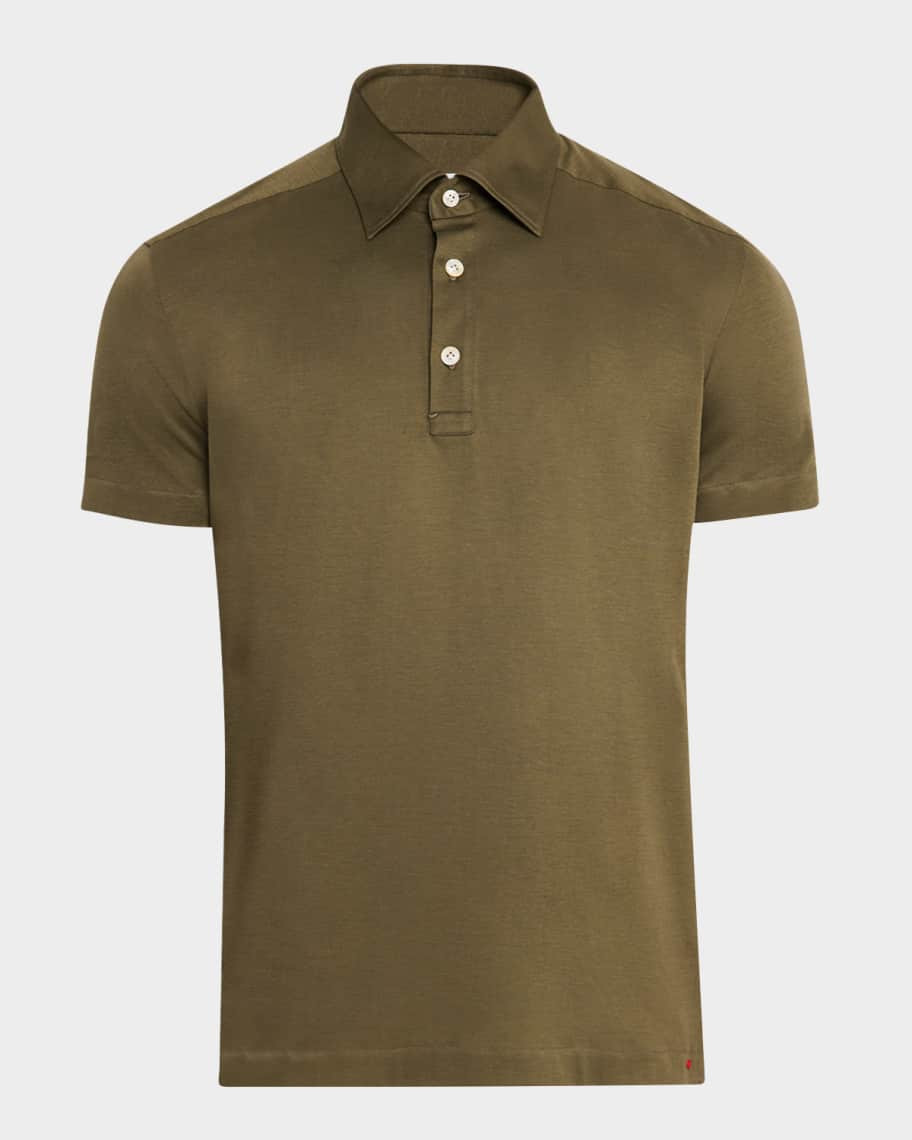 Kiton Men's Cotton Polo Shirt | Neiman Marcus