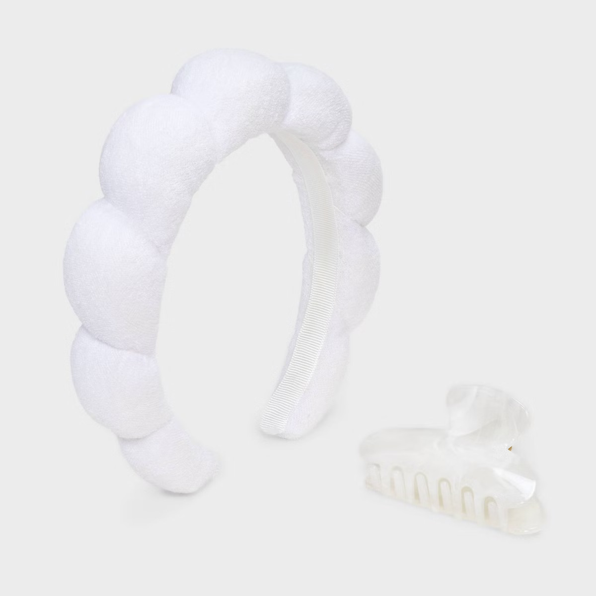Headband and Claw Hair Clip Set 2pc - A New Day™ Ivory | Target