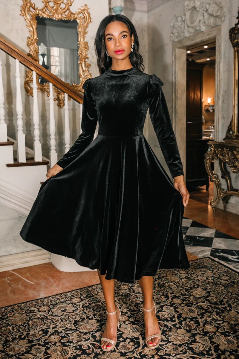 La La Lady Dress In Black | Ivy City Co