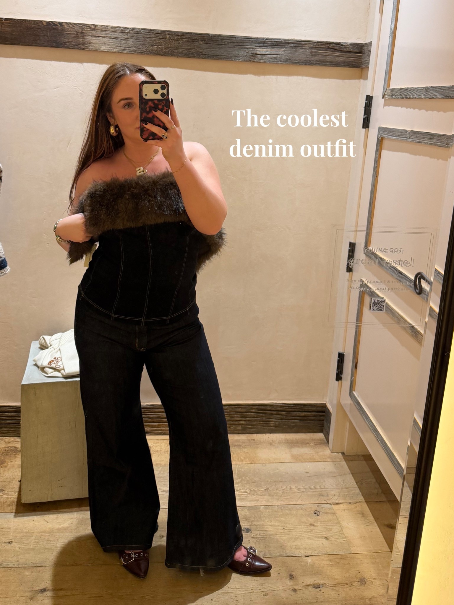 The coolest all denim outfit! Dark denim with a removable fur top. Love these jeans; so flattering. I am wearing a size 31 and am 5’4”. Size XL in top

Cyber week, sales, Anthropologie sale, holiday outfit 

#LTKSaleAlert #LTKCyberWeek #LTKHoliday