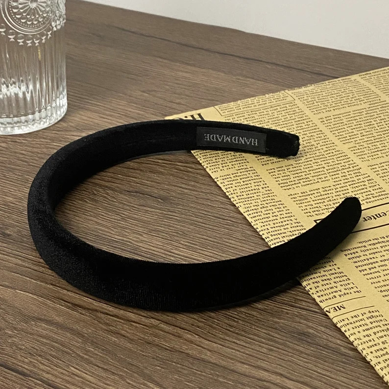 Velvet Plush Headbands Padded Headband Headbands for Women - Etsy | Etsy (US)