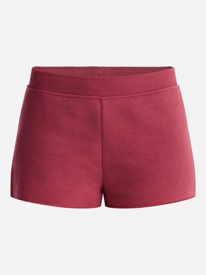 No Boundaries Ribbed Waistband Fleece Shorts, 2" Inseam, Women\u2019s XXS-XXL | Walmart (US)
