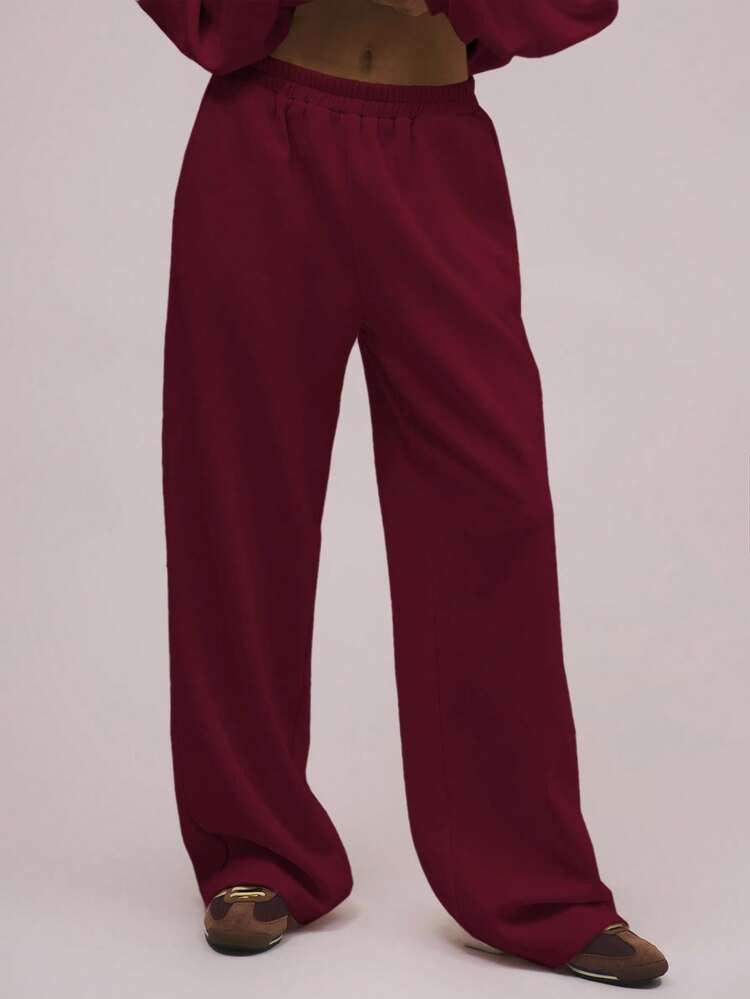 MUSERA Oversized Fleece Sweatpants Casual Autumn Lounge Joggers Christmas Winter Cosy | SHEIN