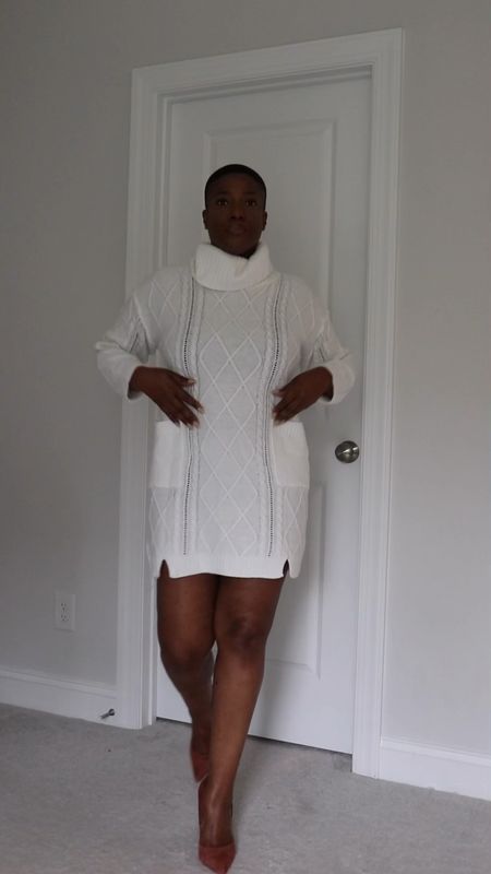 Cable Knit Sweater Dress 

#LTKfindsunder50 #LTKstyletip #LTKover40