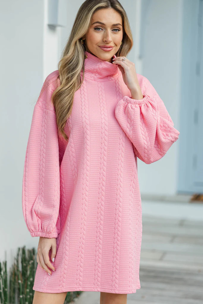 What You've Been Looking For Pink Quilted Dress | The Mint Julep Boutique