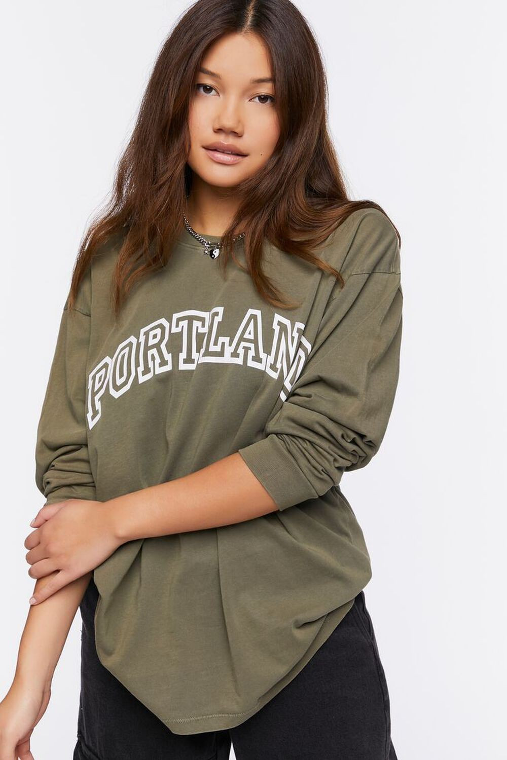 Portland Graphic Long-Sleeve Tee | Forever 21 | Forever 21 (US)