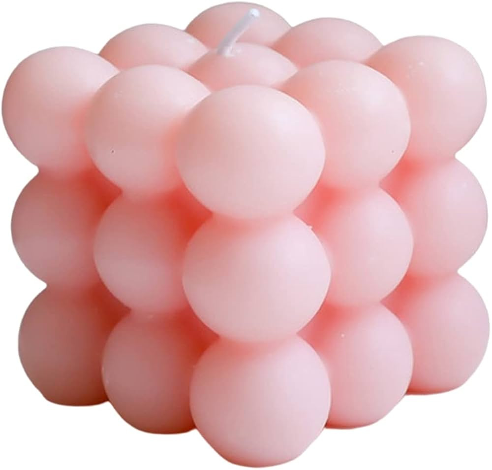 Scented Bubble Cube Candle, Handmade Soy Cube Candles Danish Pastel Room Decor Aesthetic Scented ... | Amazon (UK)