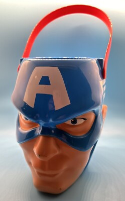 Marvel Captain America Avengers Halloween Trick Or Treat Candy Bucket Pail | eBay US