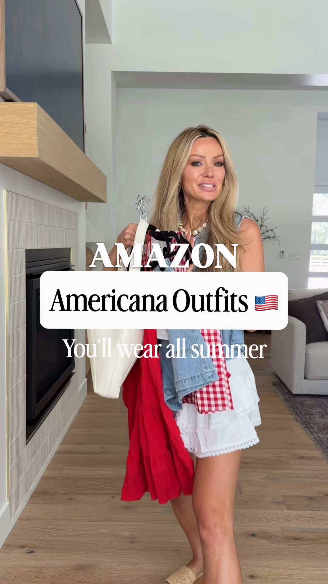 The Amazon summer outfits I’ll be wearing on repeat. 🇺🇸 comment AMAZON and I’ll send you the details 

Cute for the 4th of July.
Perfect for the rest of summer.

Comfortable, affordable, and easy to wear.

Which look is your favorite: 1, 2, 3, or 4? ❤️🤍💙

#AmazonFashion #SummerStyle #FourthOfJulyOutfits #MomStyle #AffordableFashion