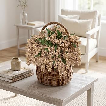 Daynight 6 Pcs Artificial Berry Stem for Vase, 17 in Faux Nandina Branches Fall Floral Picks Fake... | Amazon (US)