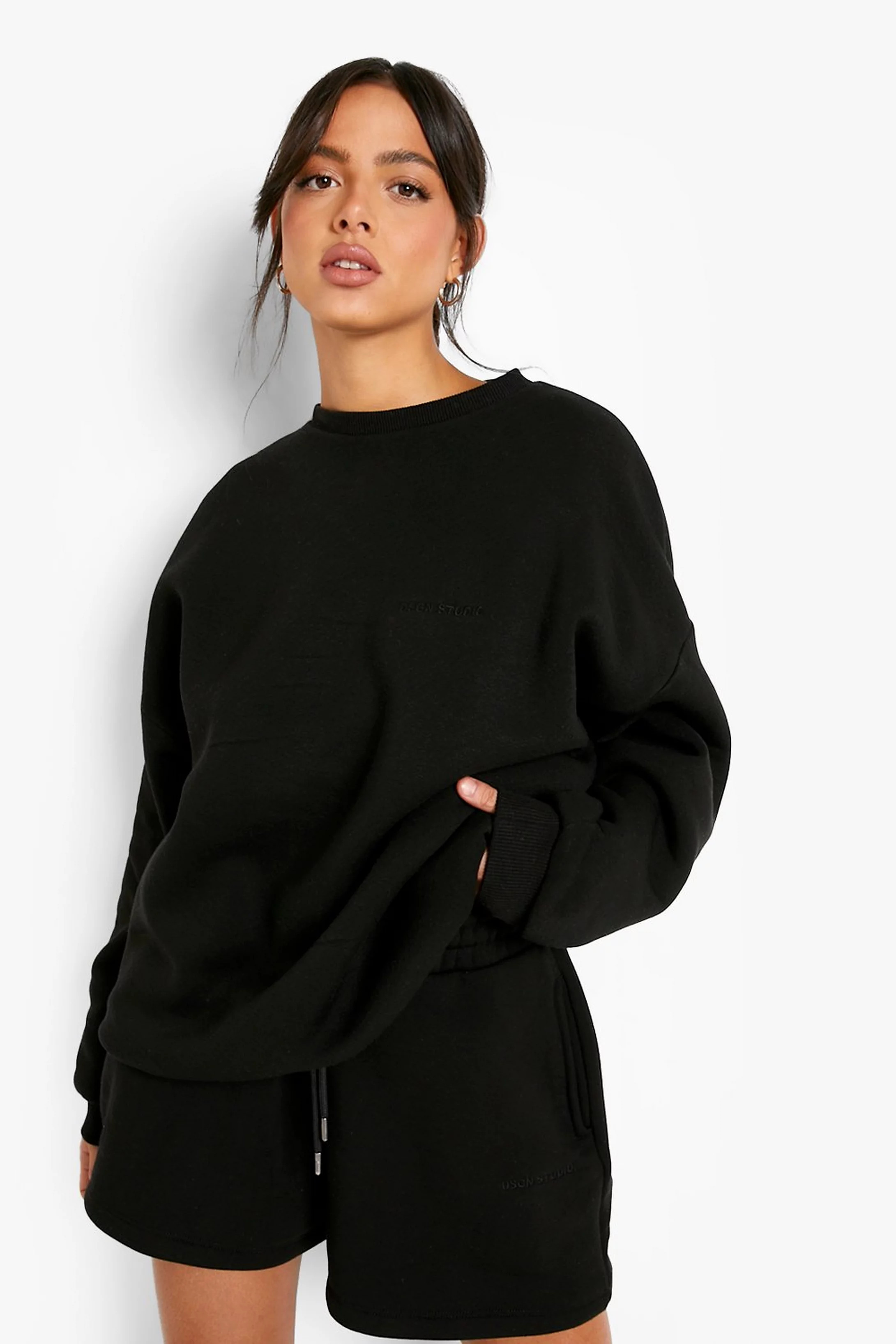 Recycled Premium Sweat Short | Boohoo.com (US & CA)