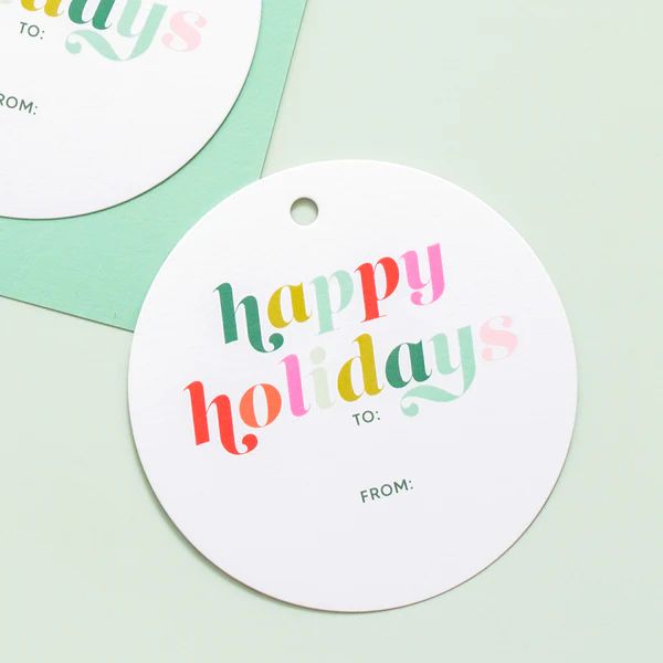 Happy Holidays To From Gift Tags | Joy Creative Shop