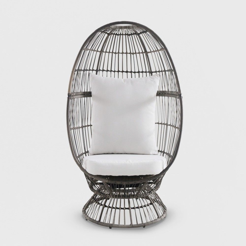 Latigo Swivel Patio Egg Chair Brown - Opalhouse | Target
