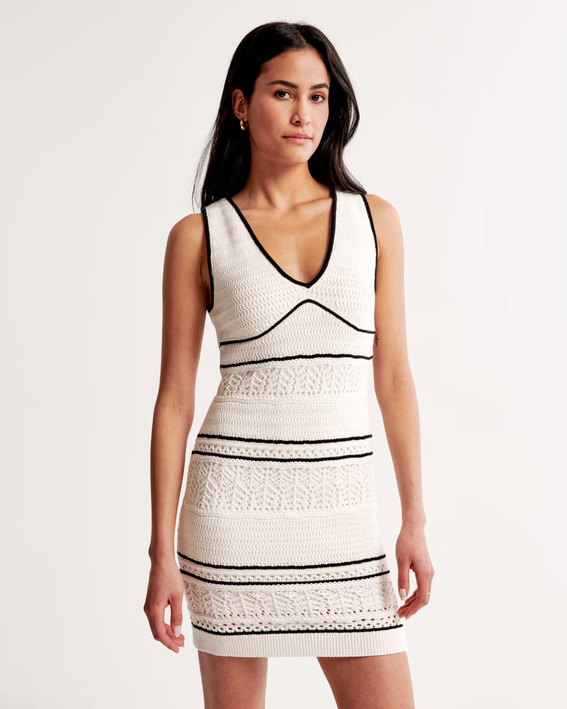 Crochet Mini Dress | Abercrombie & Fitch (US)