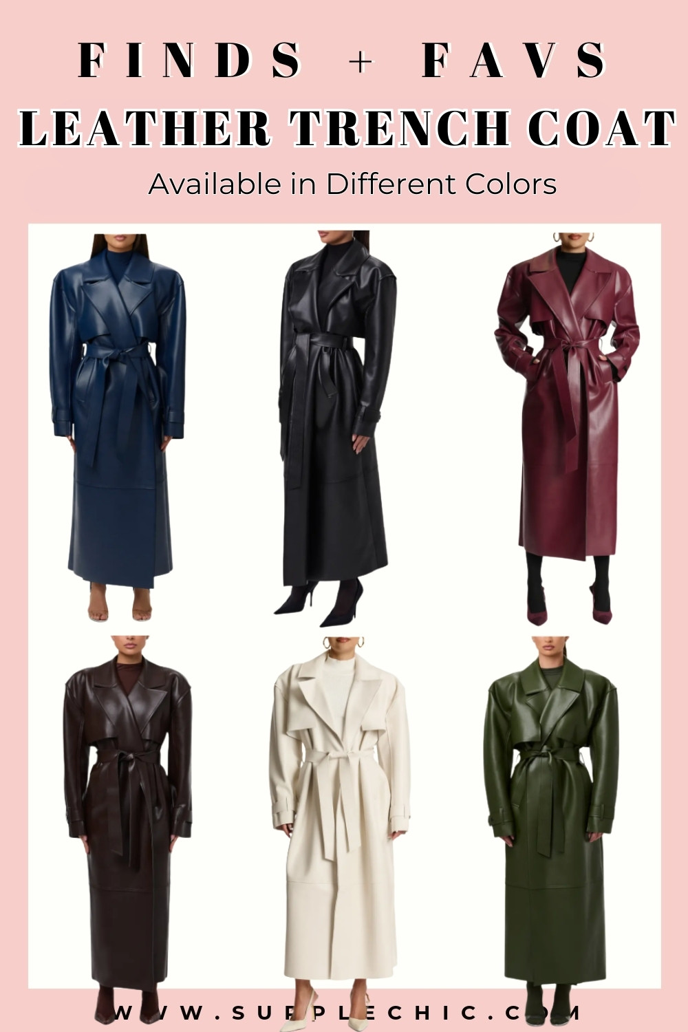 If I could only invest in one outerwear piece, it would be a leather trench coat. The structure. The length. The waist tie. It pulls everything together and makes even basics feel designer. #LeatherTrench #LeatherCoat #StatementOuterwear #CapsuleCloset #ElevatedBasics
 

 #LTKootd #LTKSeasonal #LTKMidsize