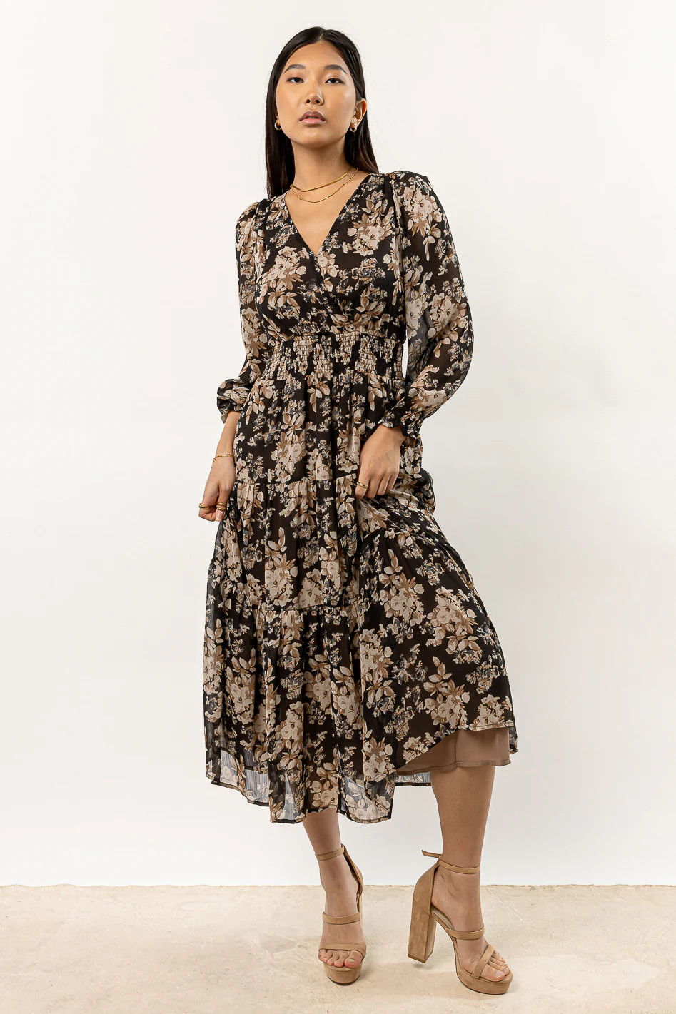 Linden Floral Dress in Black - böhme | Böhme US