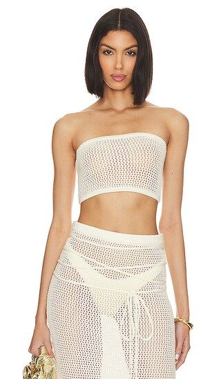 Soline Tube Top in Ivory | Revolve Clothing (Global)